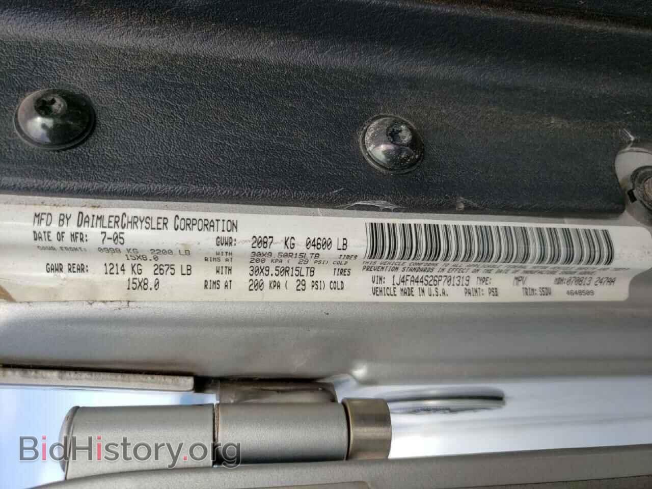 2006 JEEP WRANGLER - VIN: 1J4FA44S26P701319 - Фото 10