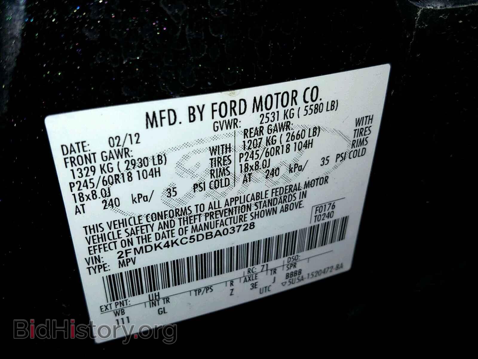 2013 FORD EDGE - VIN: 2FMDK4KC5DBA03728 - Photo 10