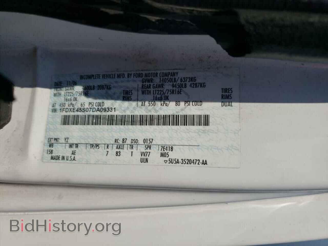 2007 FORD ECONOLINE - VIN: 1FDXE45S07DA09331 - Photo 10