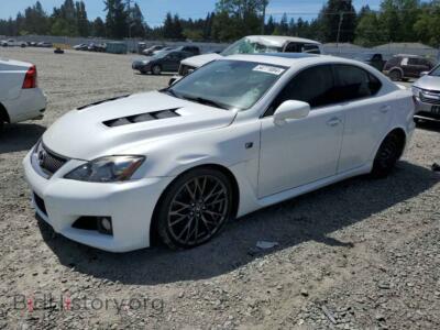 2010 Lexus IS F, белый — VIN JTHBP5C23A5007025, Copart