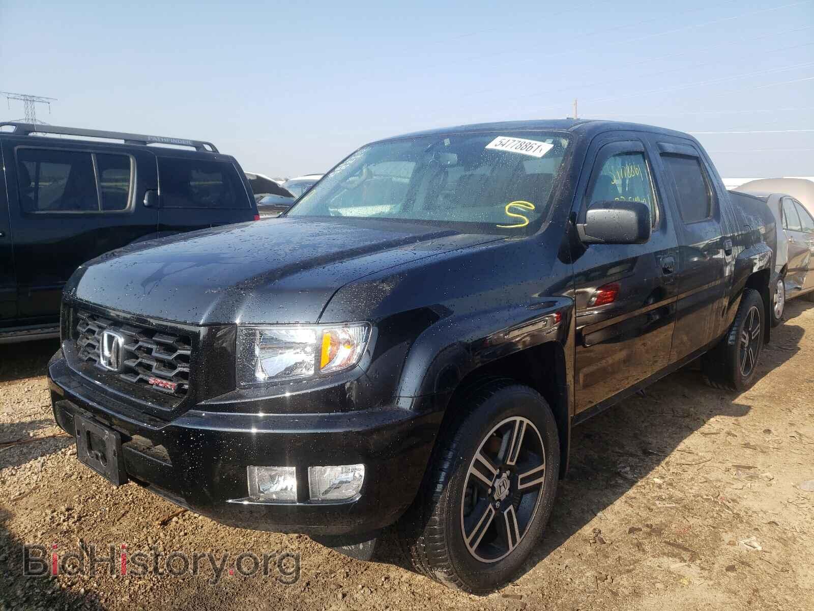 2014 HONDA RIDGELINE - VIN: 5FPYK1F70EB005397 - Фото 2