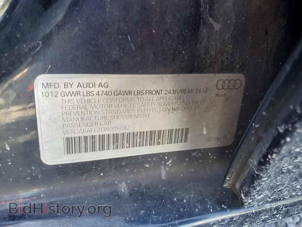 2013 AUDI A4 - VIN: WAUAFAFL2DN025482 - Photo 12