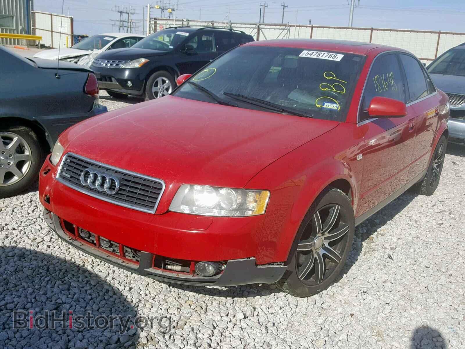 2002 AUDI A4 - VIN: WAULT68E12A161541 - Фото 2
