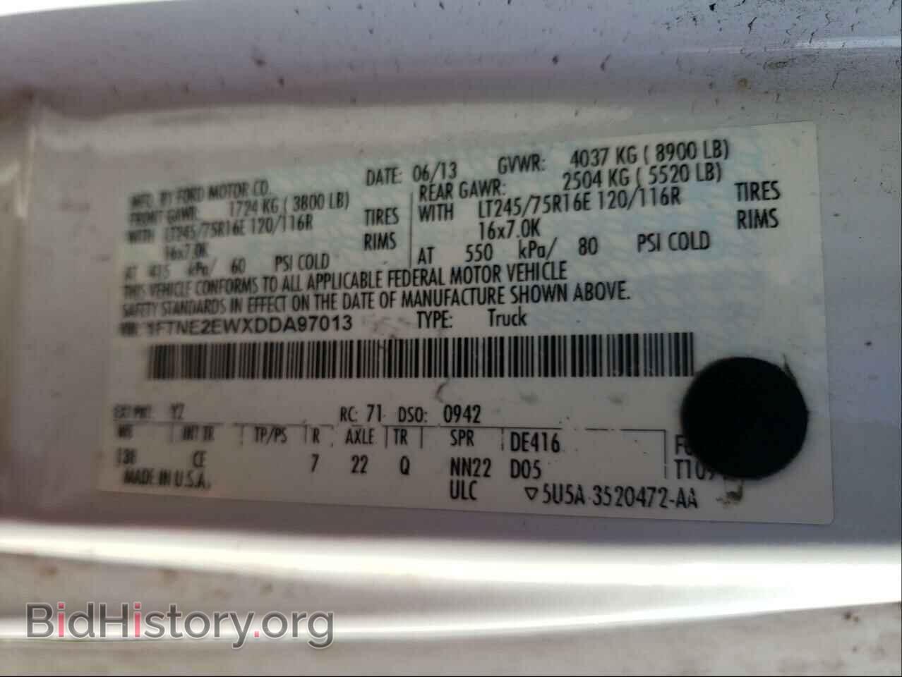 2013 FORD ECONOLINE - VIN: 1FTNE2EWXDDA97013 - Photo 10