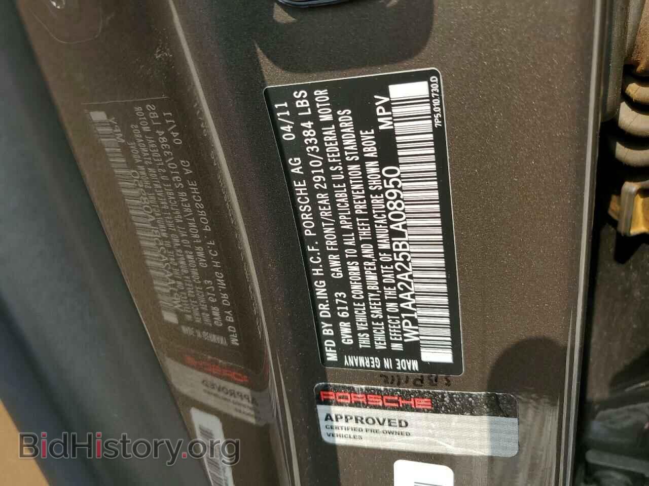2011 PORSCHE CAYENNE - VIN: WP1AA2A25BLA08950 - Фото 13