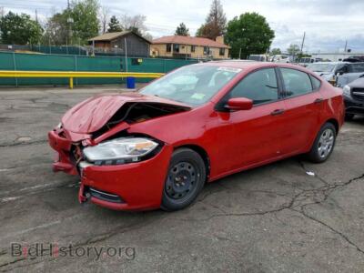2013 Dodge DART SE, red — VIN 1C3CDFAA6DD244881, Copart