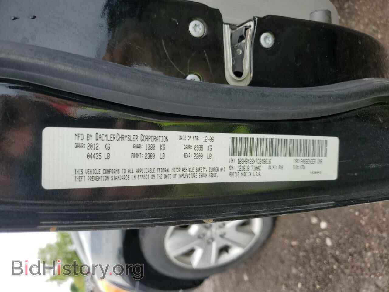 2007 DODGE CALIBER - VIN: 1B3HB48BX7D249016 - Фото 10