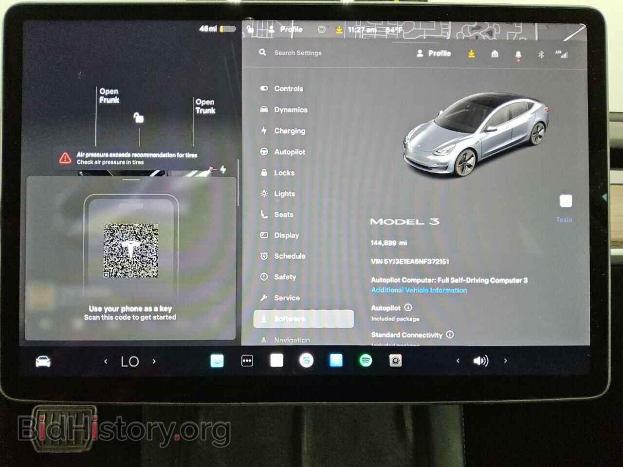 2022 TESLA MODEL 3 - VIN: 5YJ3E1EA6NF372151 - Фото 9