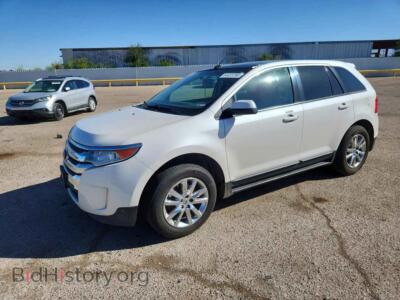 2013 Ford EDGE SEL, white — VIN 2FMDK3J93DBC81916, Copart