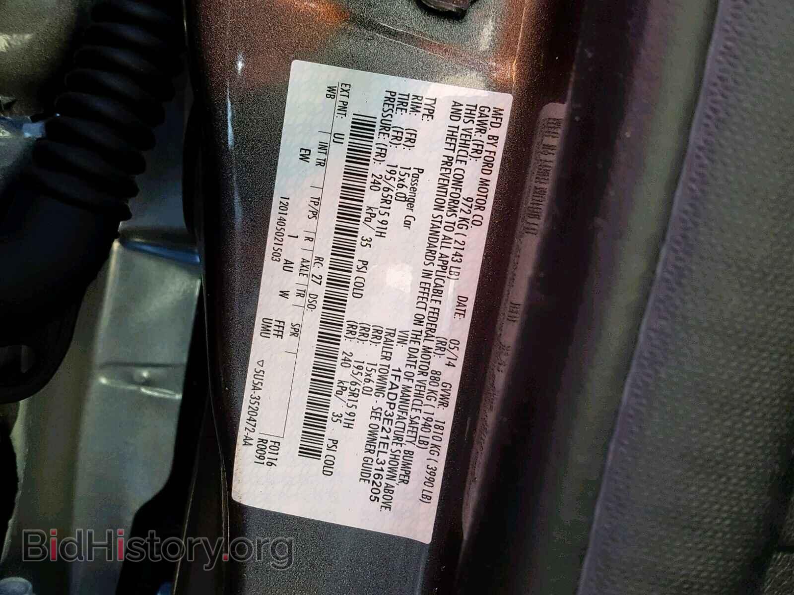 2014 FORD FOCUS - VIN: 1FADP3E21EL316205 - Photo 10