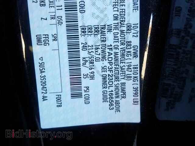2013 FORD FOCUS SE - VIN: 1FADP3F23DL166563 - Фото 10