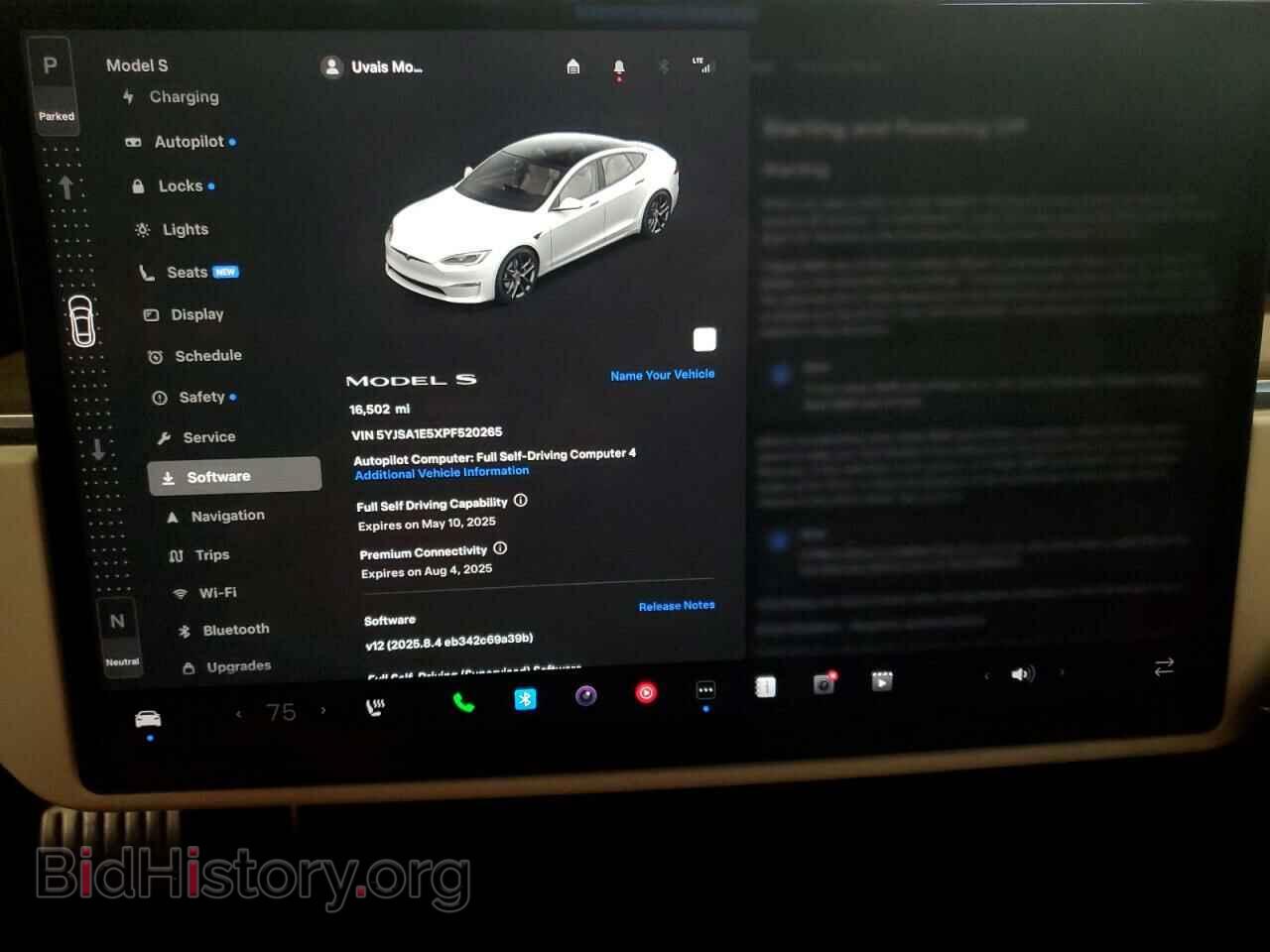 2023 TESLA MODEL S - VIN: 5YJSA1E5XPF520265 - Фото 9