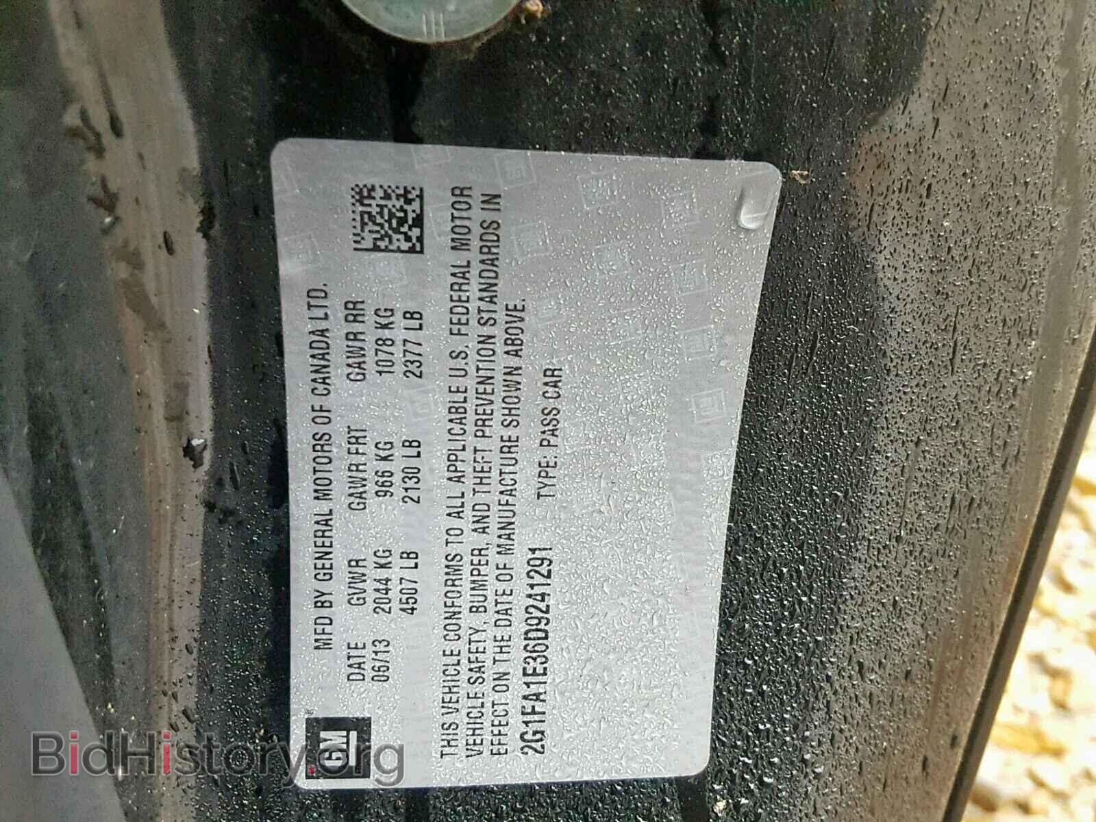 2013 CHEVROLET CAMARO - VIN: 2G1FA1E36D9241291 - Фото 10