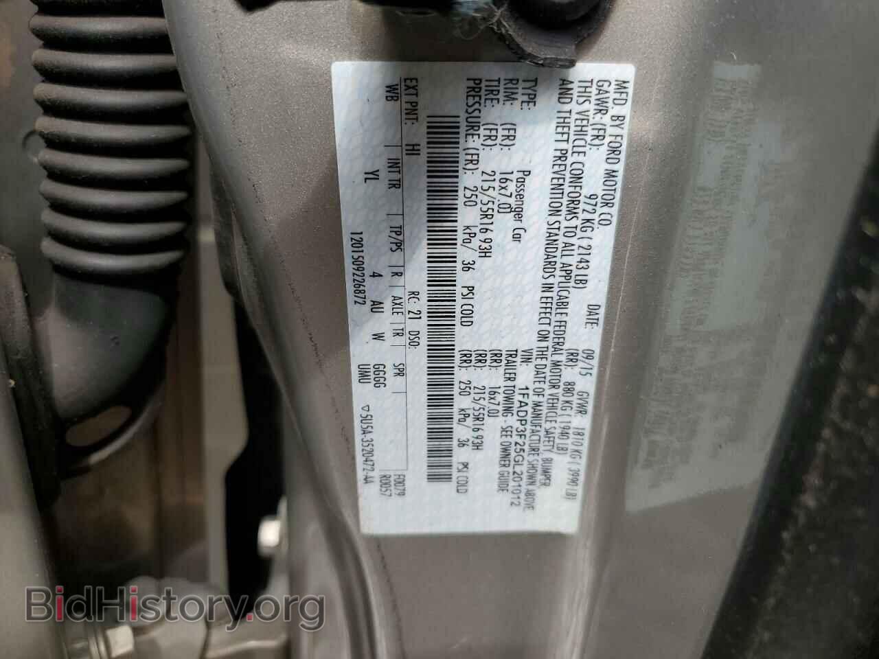 2016 FORD FOCUS - VIN: 1FADP3F25GL201012 - Фото 12