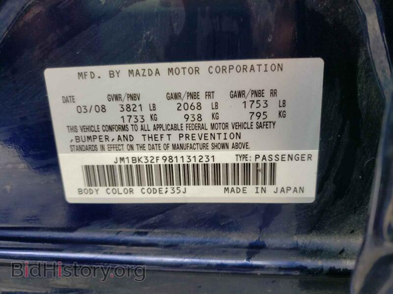 2008 Mazda 3 (VIN JM1BK32F981131231) — photo 10 of 10