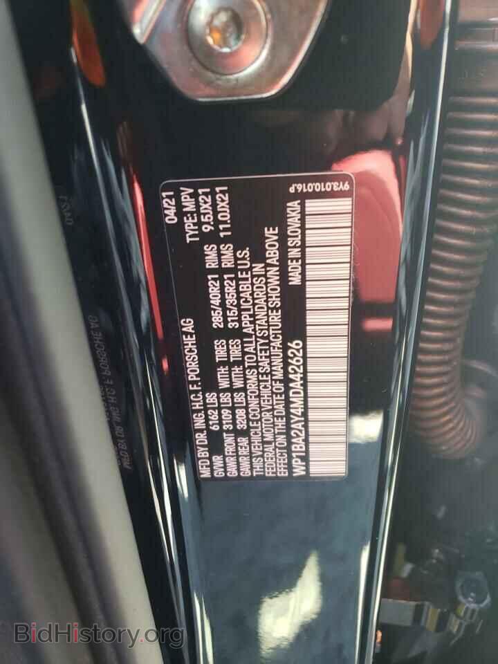 2021 PORSCHE CAYENNE - VIN: WP1BA2AY4MDA42626 - Фото 10