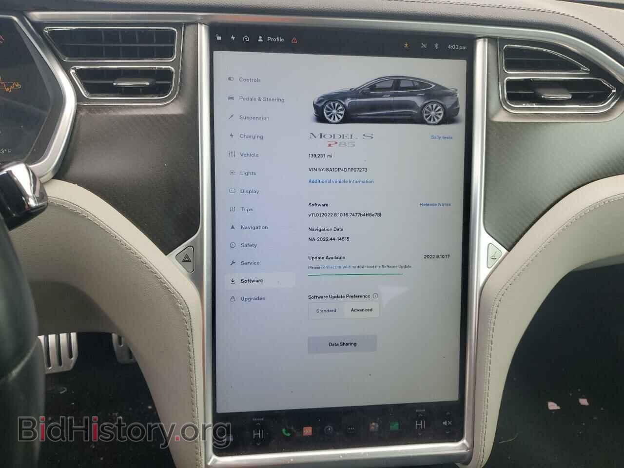 2013 TESLA MODEL S - VIN: 5YJSA1DP4DFP07273 - Фото 9