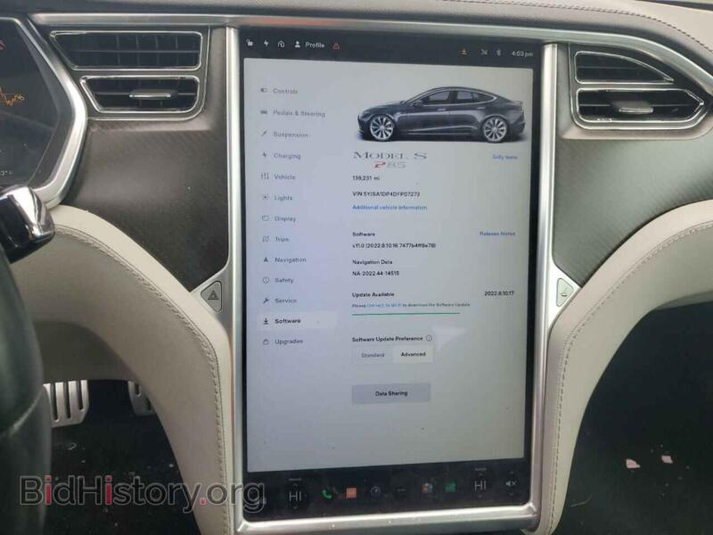 2013 Tesla MODEL S (VIN 5YJSA1DP4DFP07273) — фото 9 из 12