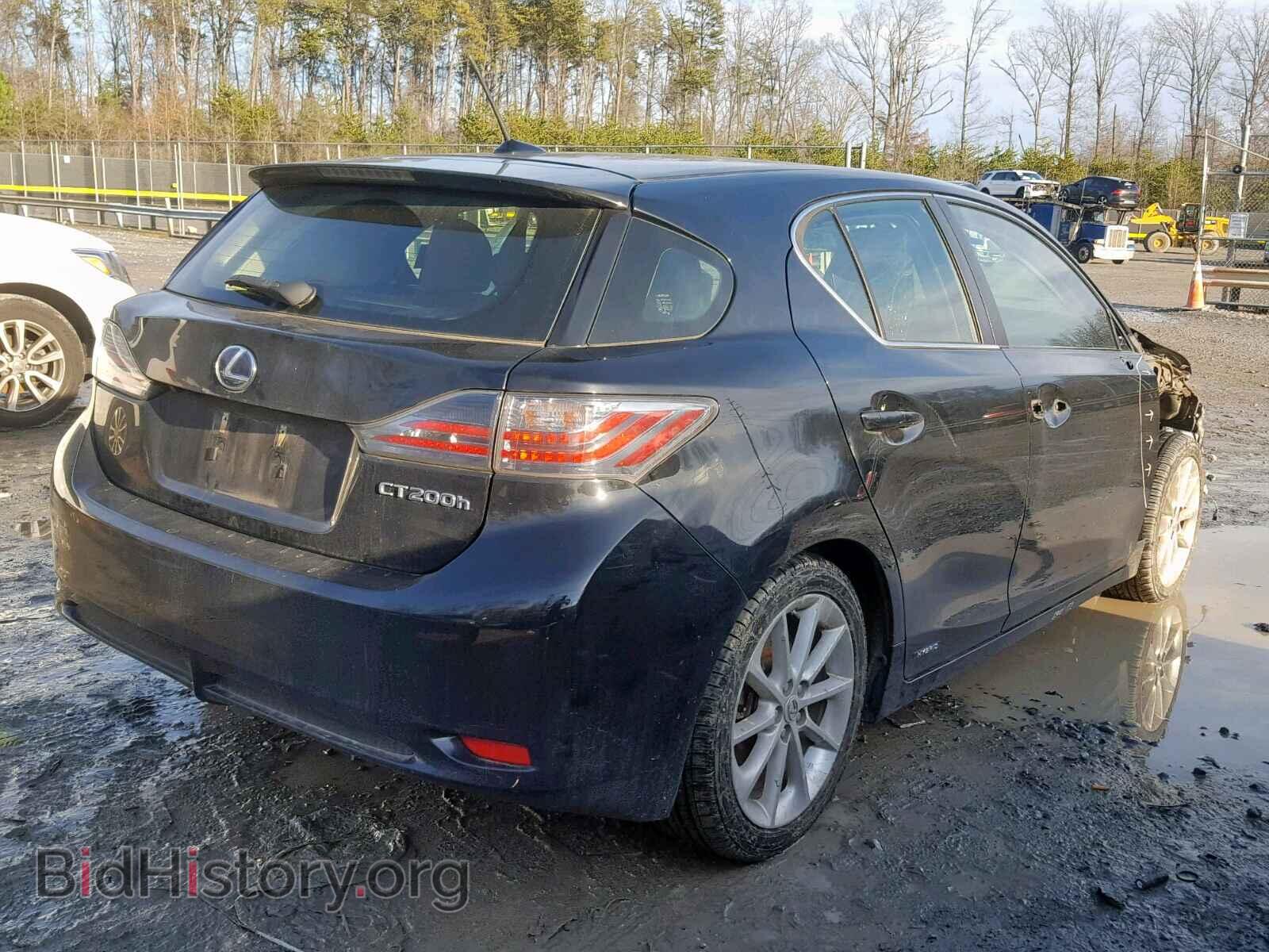 2012 LEXUS CT 200 - VIN: JTHKD5BH9C2109528 - Фото 4