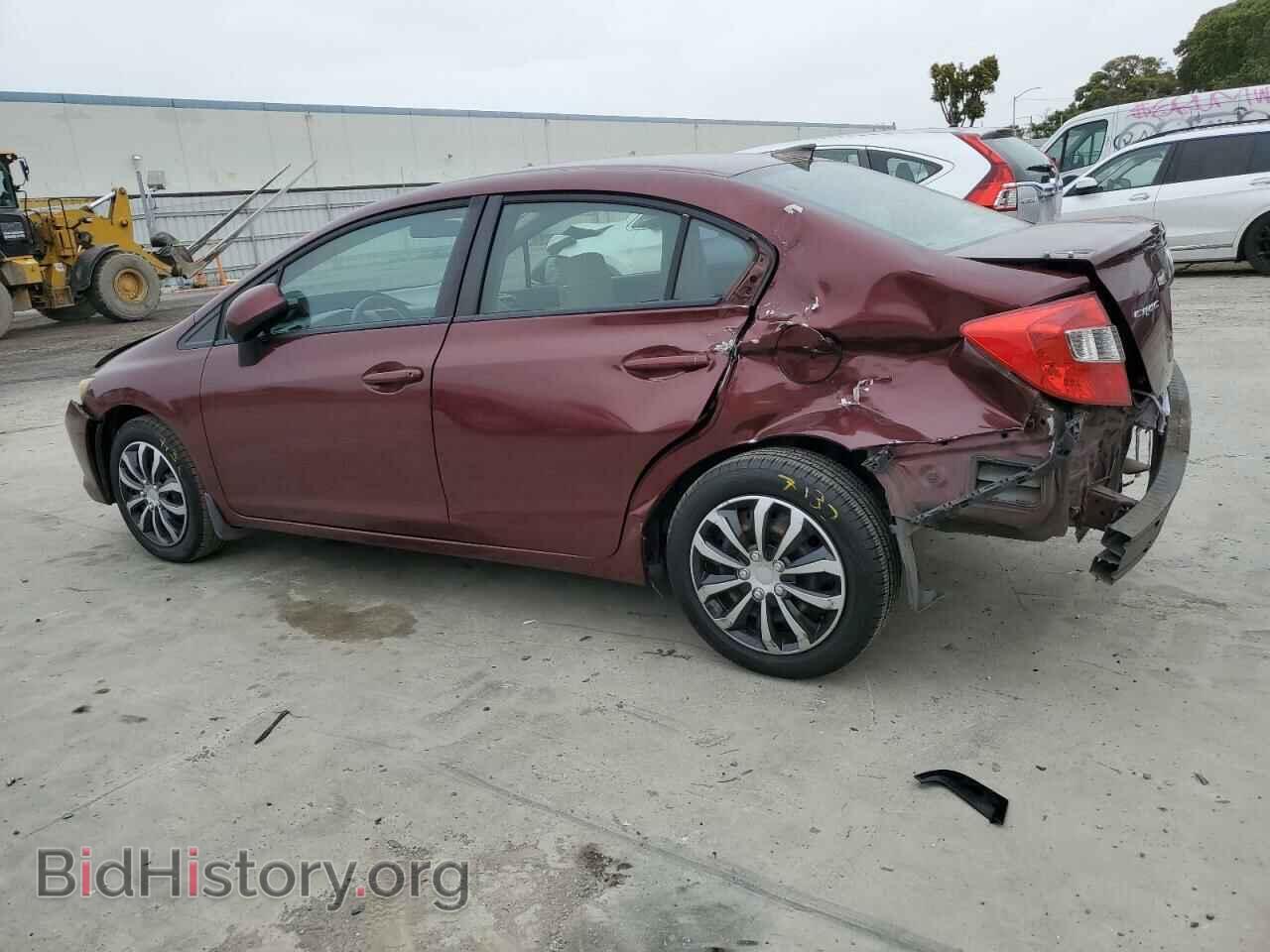 2012 HONDA CIVIC - VIN: 2HGFB2F57CH593537 - Фото 2