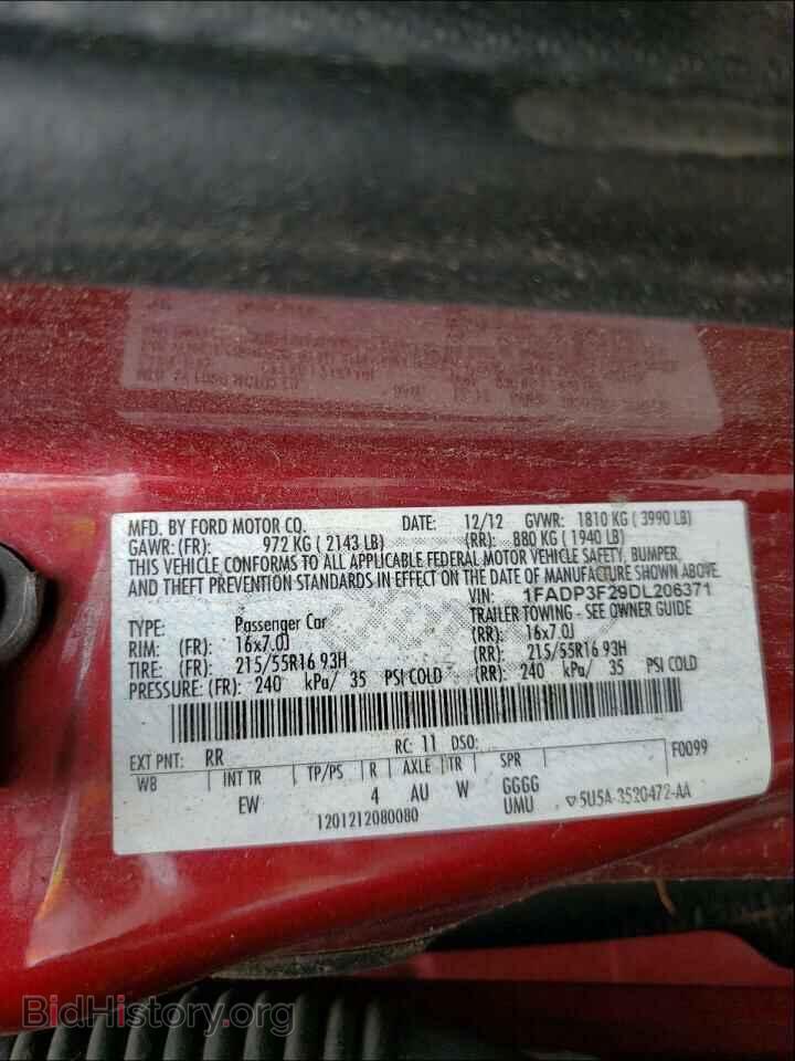 2013 FORD FOCUS - VIN: 1FADP3F29DL206371 - Photo 10