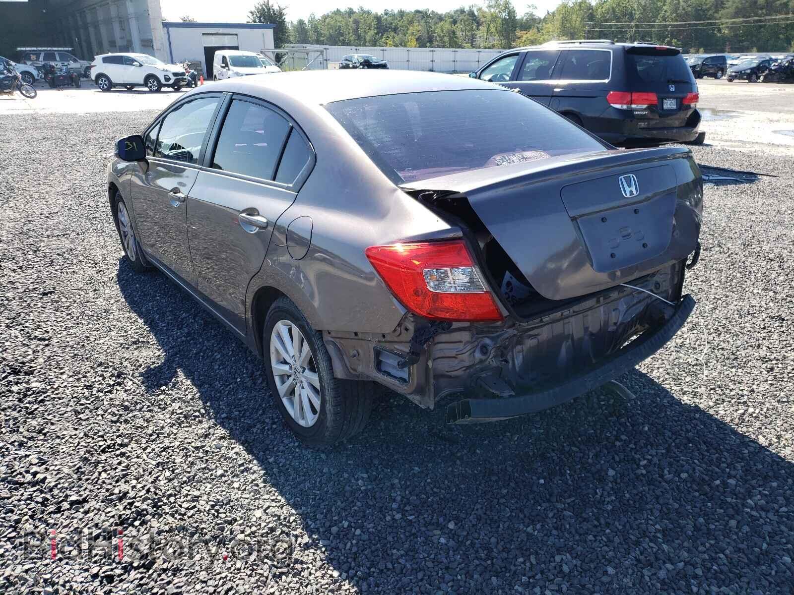 2012 HONDA CIVIC - VIN: 2HGFB2F89CH607139 - Фото 3