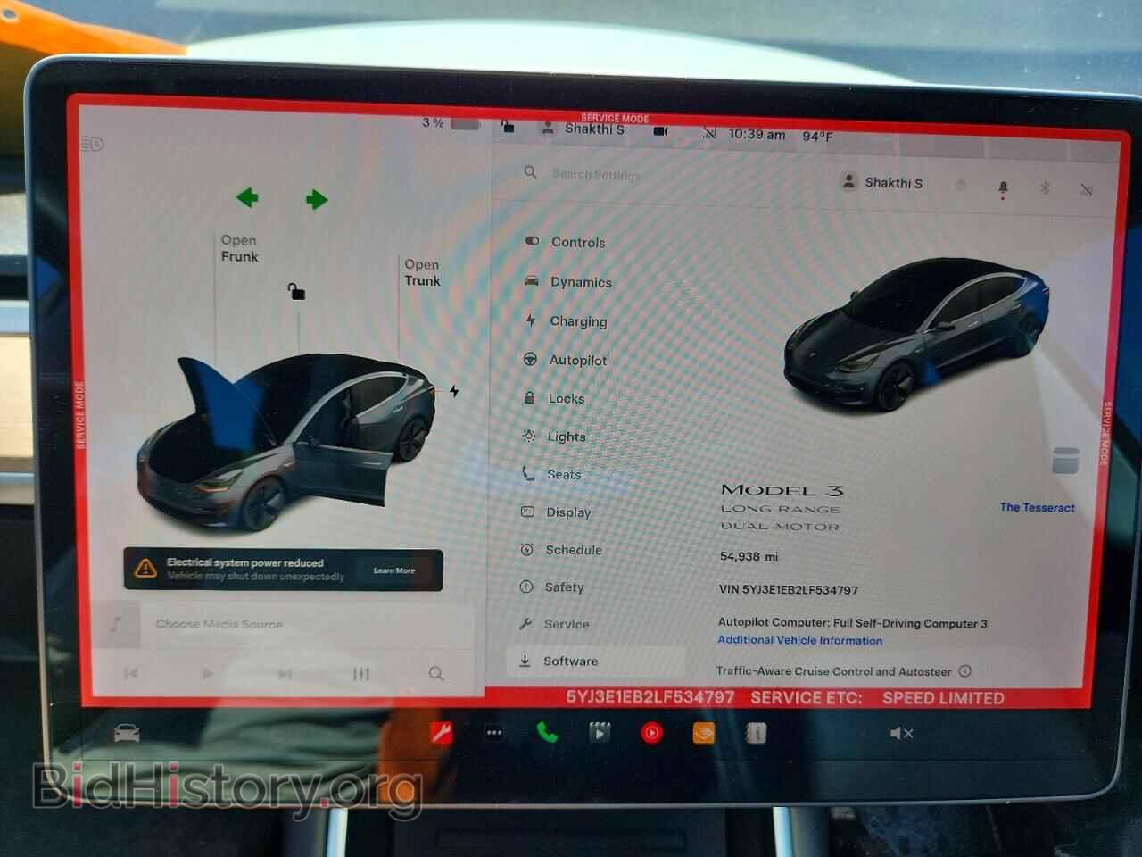 2020 TESLA MODEL 3 - VIN: 5YJ3E1EB2LF534797 - Фото 9