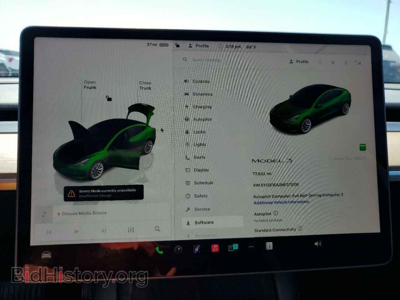 2022 TESLA MODEL 3 - VIN: 5YJ3E1EA3NF370115 - Фото 9