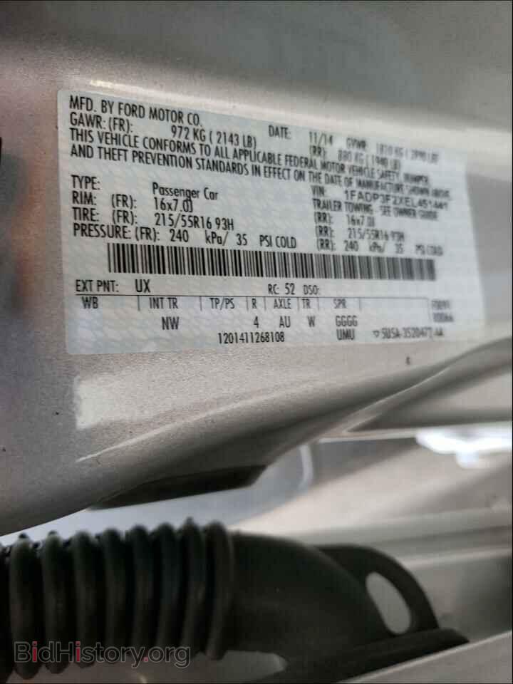 2014 FORD FOCUS - VIN: 1FADP3F2XEL451441 - Photo 10
