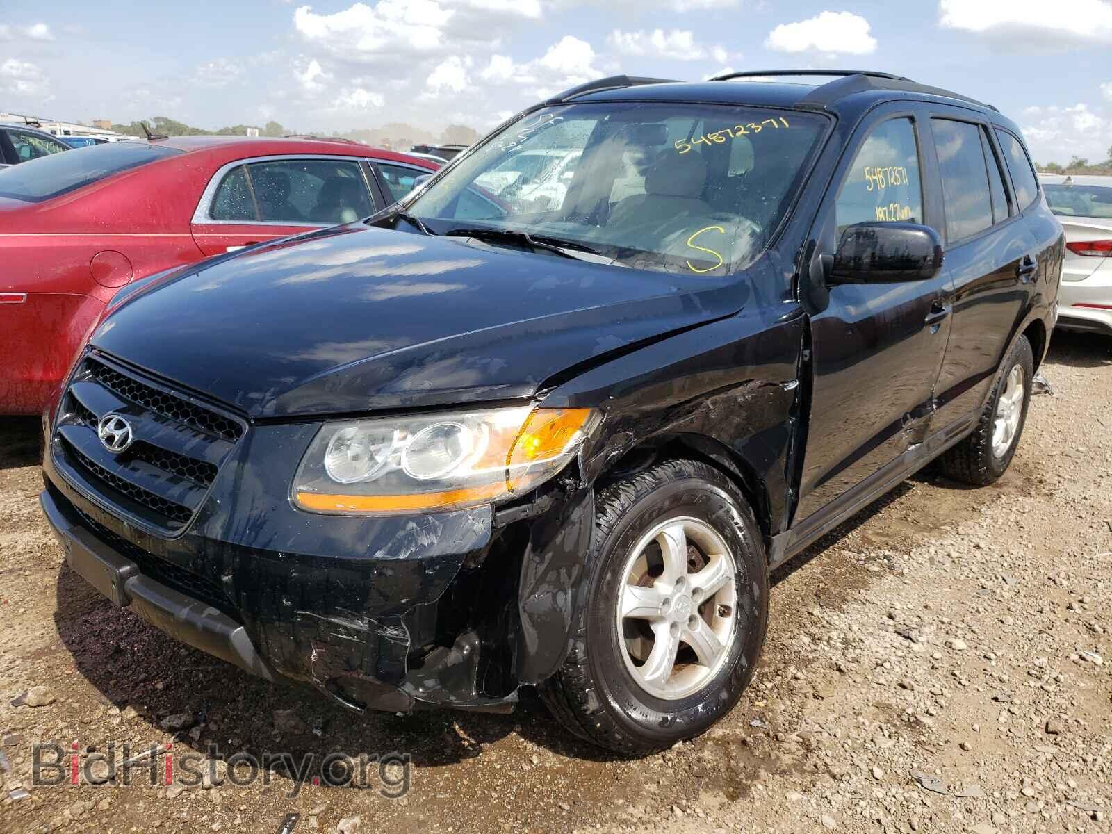 2008 HYUNDAI SANTA FE - VIN: 5NMSG73D68H198607 - Фото 2