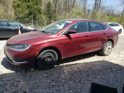 2015 Chrysler 200 Limited, красный — VIN 1C3CCCAB5FN731643, Copart