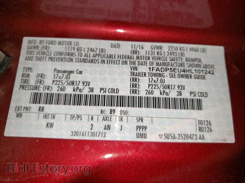 2017 Ford CMAX (VIN 1FADP5EU4HL101242) — photo 10 of 10