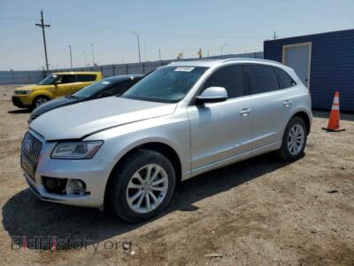 2014 Audi Q5 Premium Plus, серебристый — VIN WA1LFAFP4EA110809, Copart
