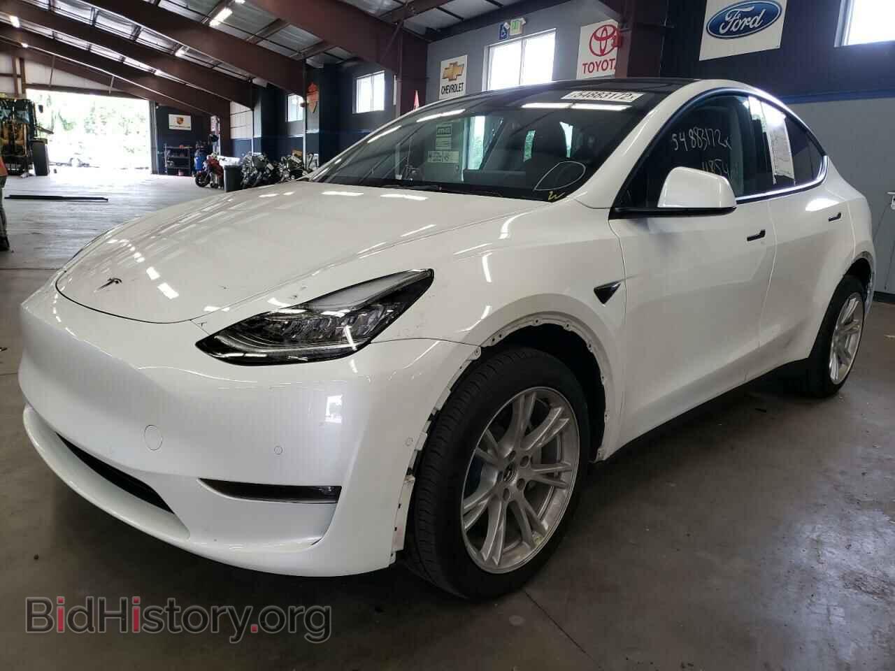 2022 TESLA MODEL Y - VIN: 7SAYGDEE8NF371607 - Фото 2