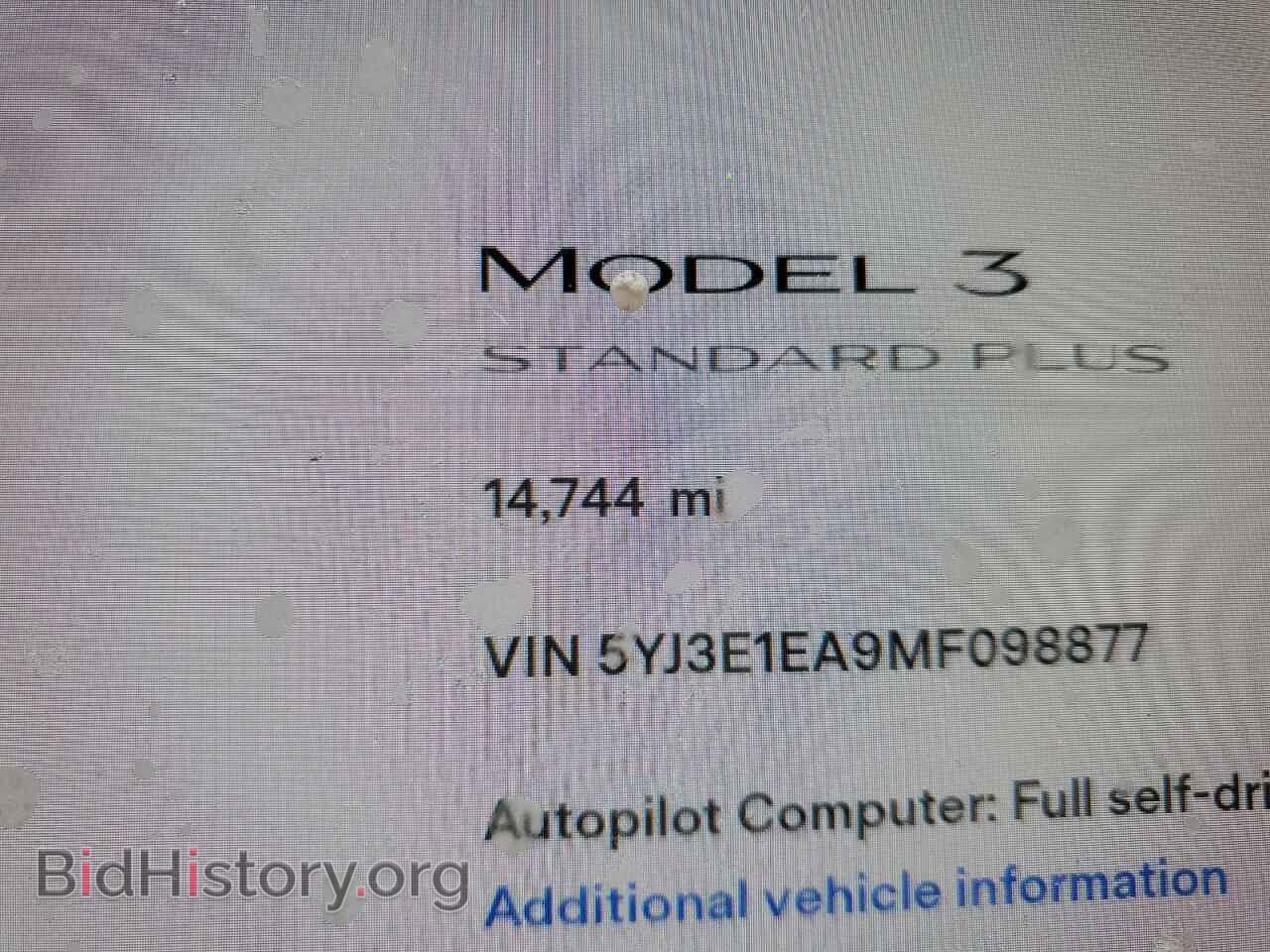 2021 TESLA MODEL 3 - VIN: 5YJ3E1EA9MF098877 - Фото 9
