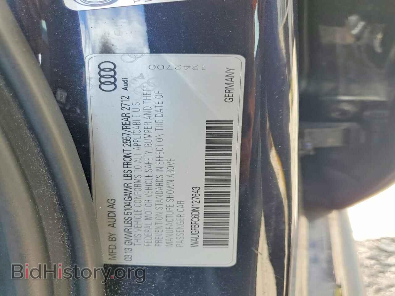 2013 AUDI A6 - VIN: WAUGFBFC6DN127643 - Фото 12