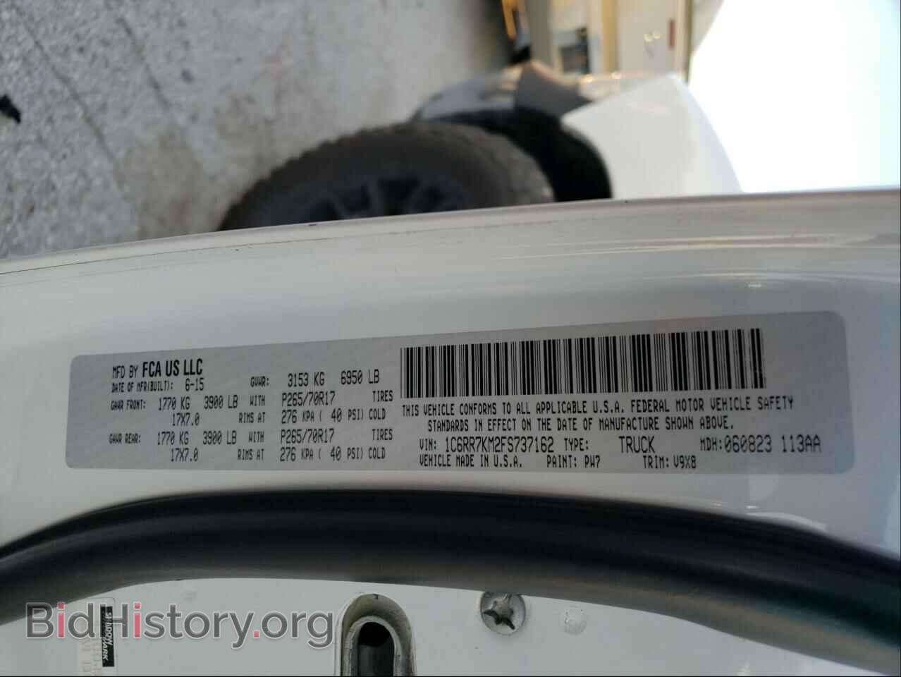 2015 RAM 1500 - VIN: 1C6RR7KM2FS737162 - Фото 10