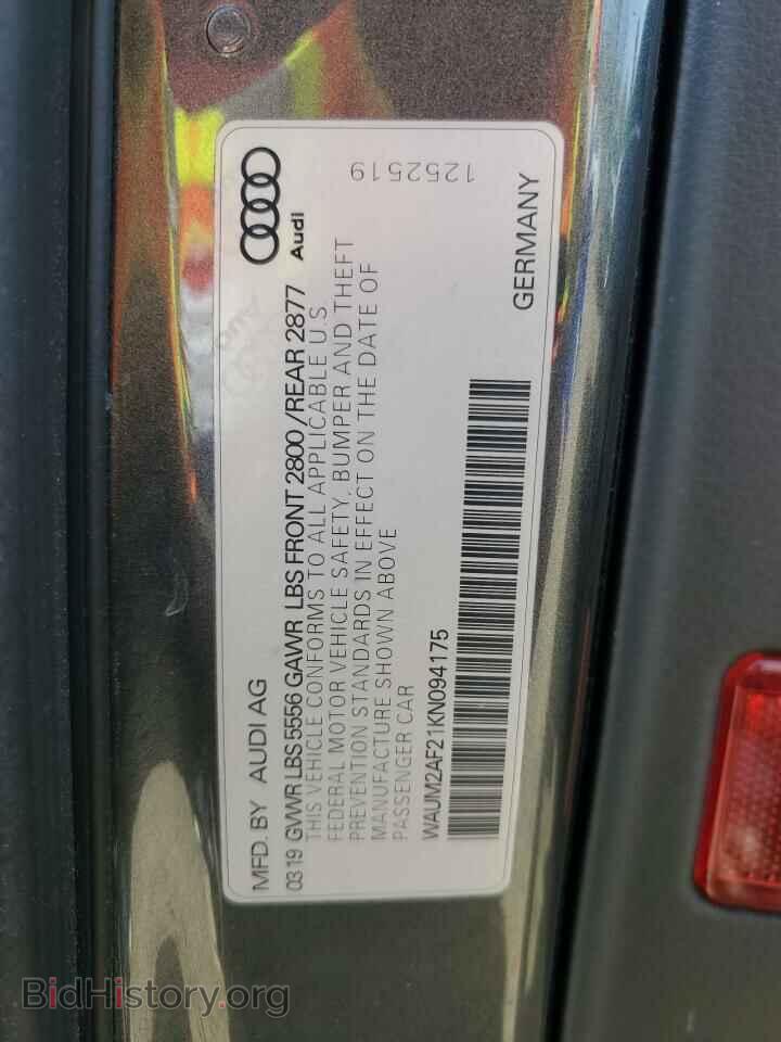 2019 AUDI A6 - VIN: WAUM2AF21KN094175 - Фото 12