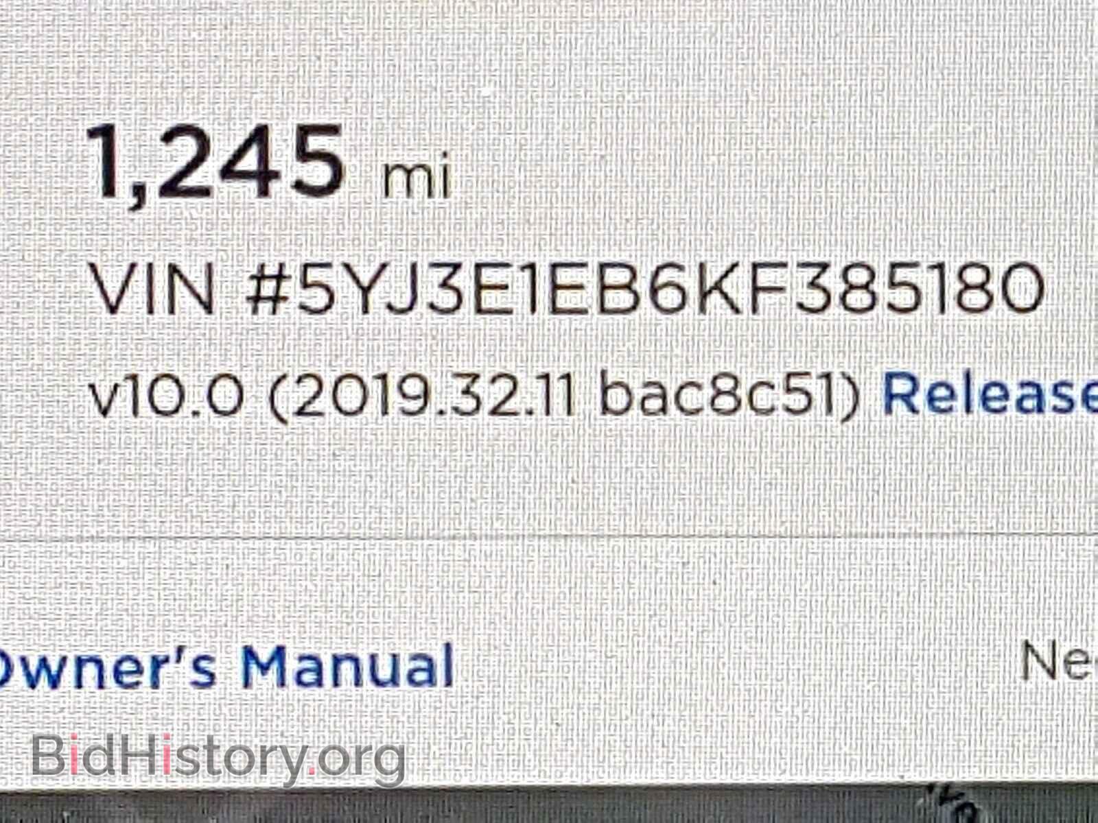 2019 TESLA MODEL 3 - VIN: 5YJ3E1EB6KF385180 - Photo 8