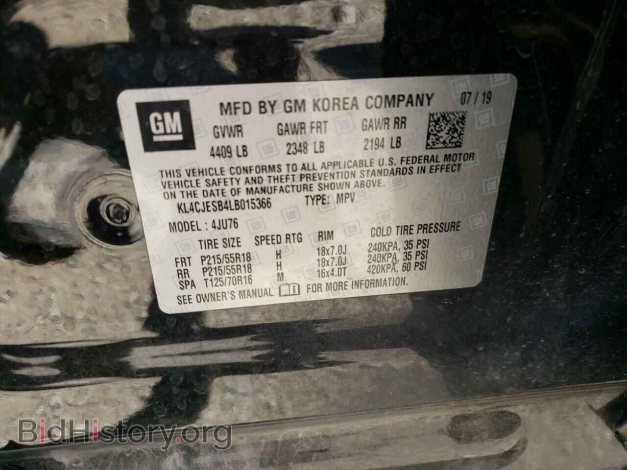 2020 BUICK ENCORE - VIN: KL4CJESB4LB015366 - Photo 10