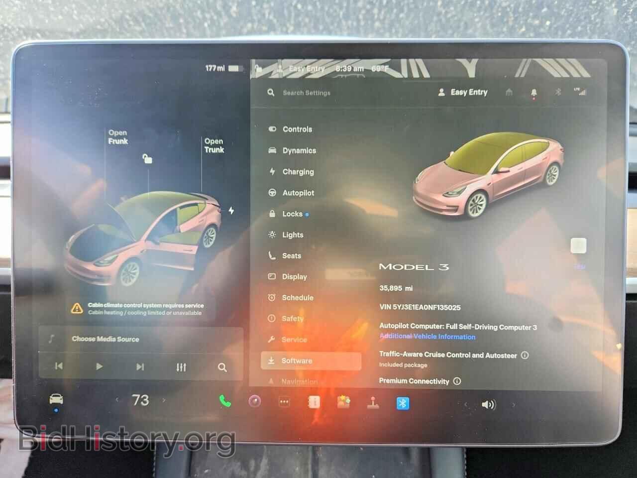 2022 TESLA MODEL 3 - VIN: 5YJ3E1EA0NF135025 - Photo 9