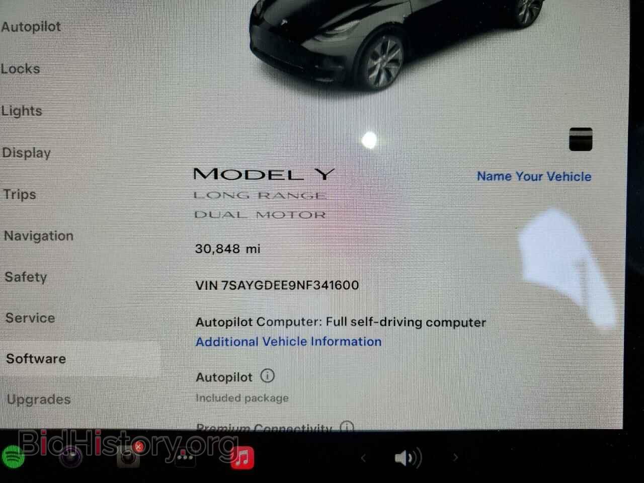 2022 TESLA MODEL Y - VIN: 7SAYGDEE9NF341600 - Фото 9