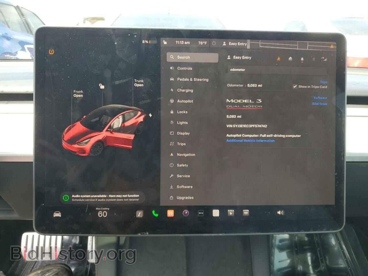 2023 TESLA MODEL 3 - VIN: 5YJ3E1EC3PF574742 - Фото 9