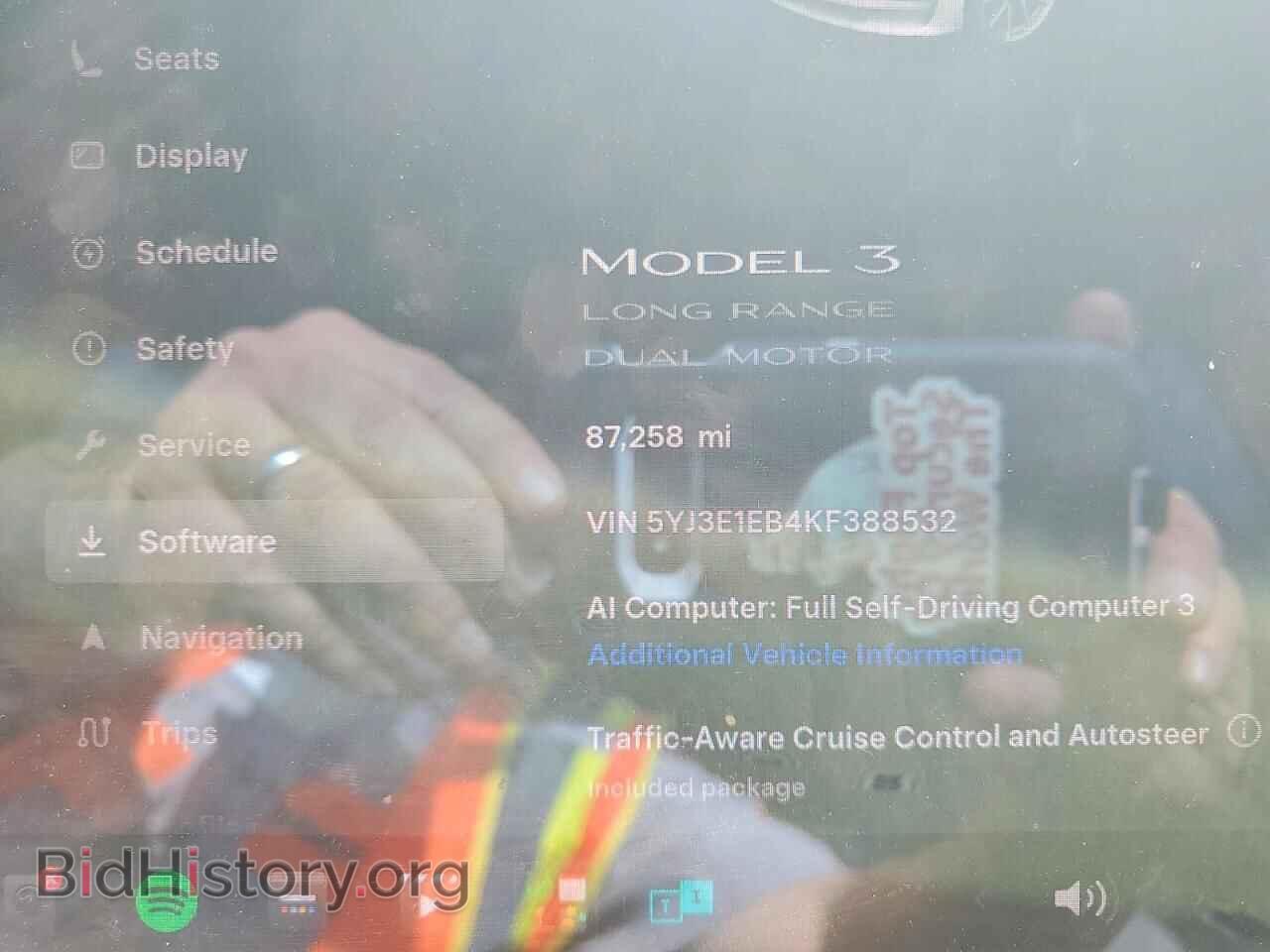 2019 TESLA MODEL 3 - VIN: 5YJ3E1EB4KF388532 - Фото 9