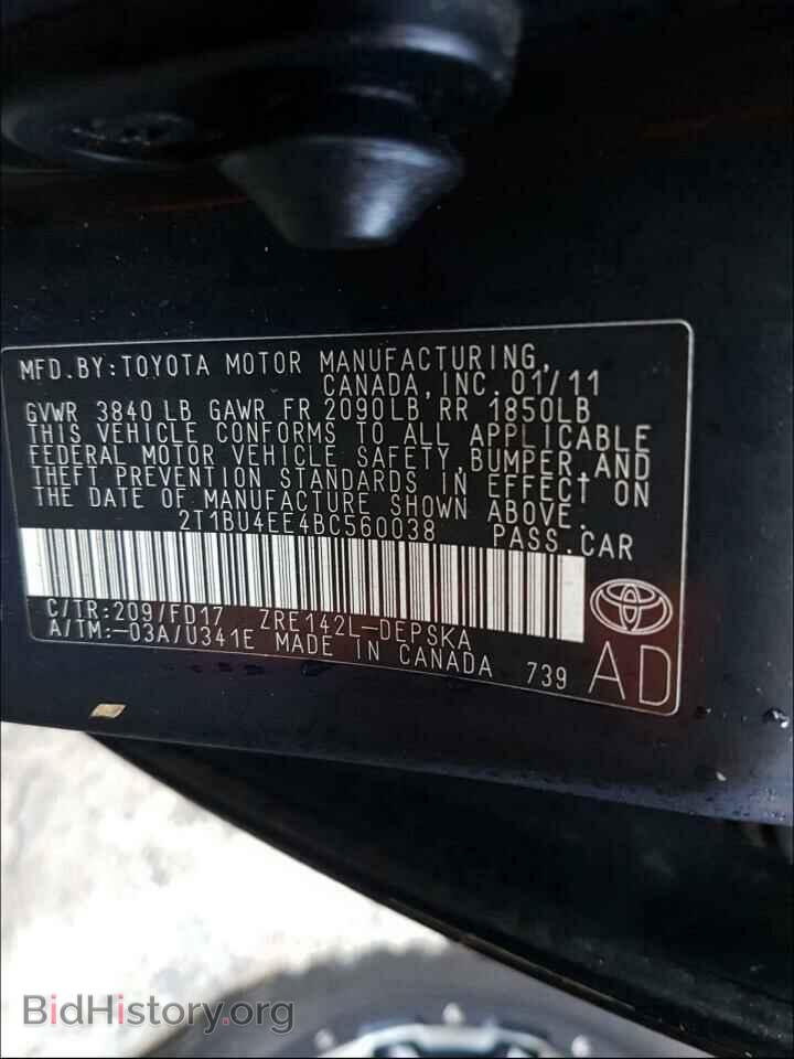 2011 TOYOTA COROLLA - VIN: 2T1BU4EE4BC560038 - Photo 10