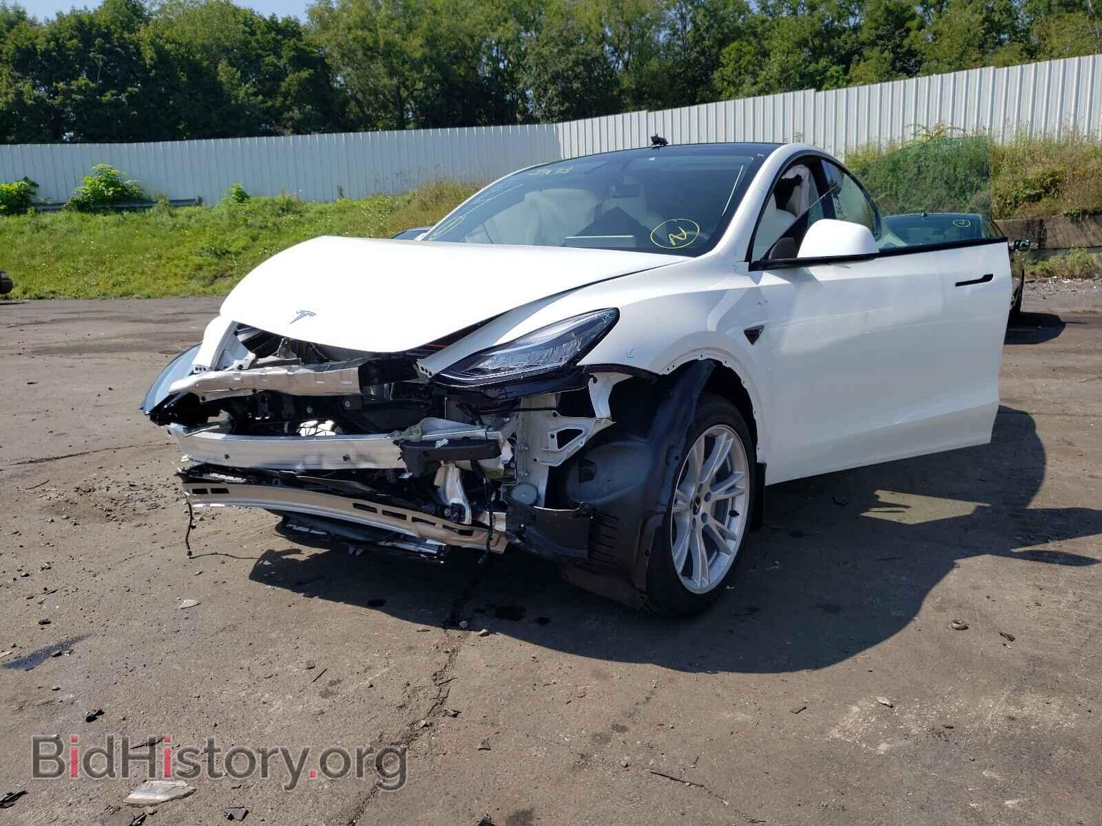 2021 TESLA MODEL Y - VIN: 5YJYGDEE8MF231066 - Фото 2