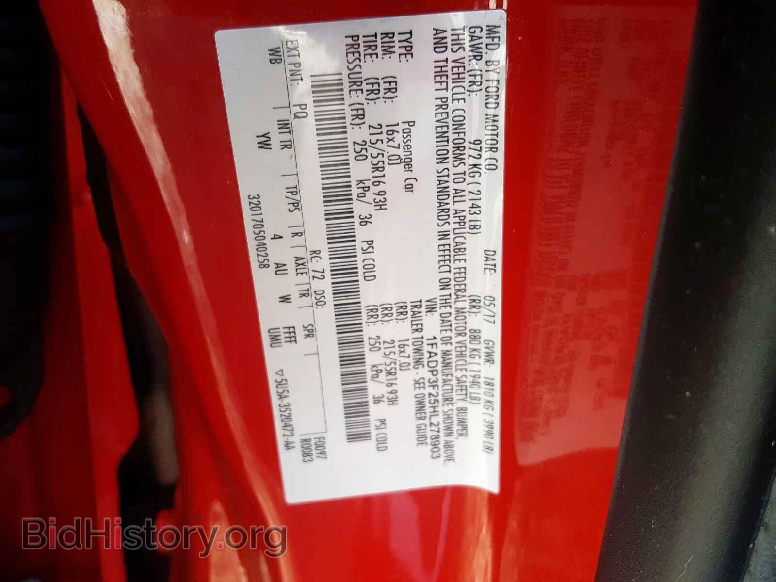 2017 FORD FOCUS SE - VIN: 1FADP3F25HL278903 - Фото 10