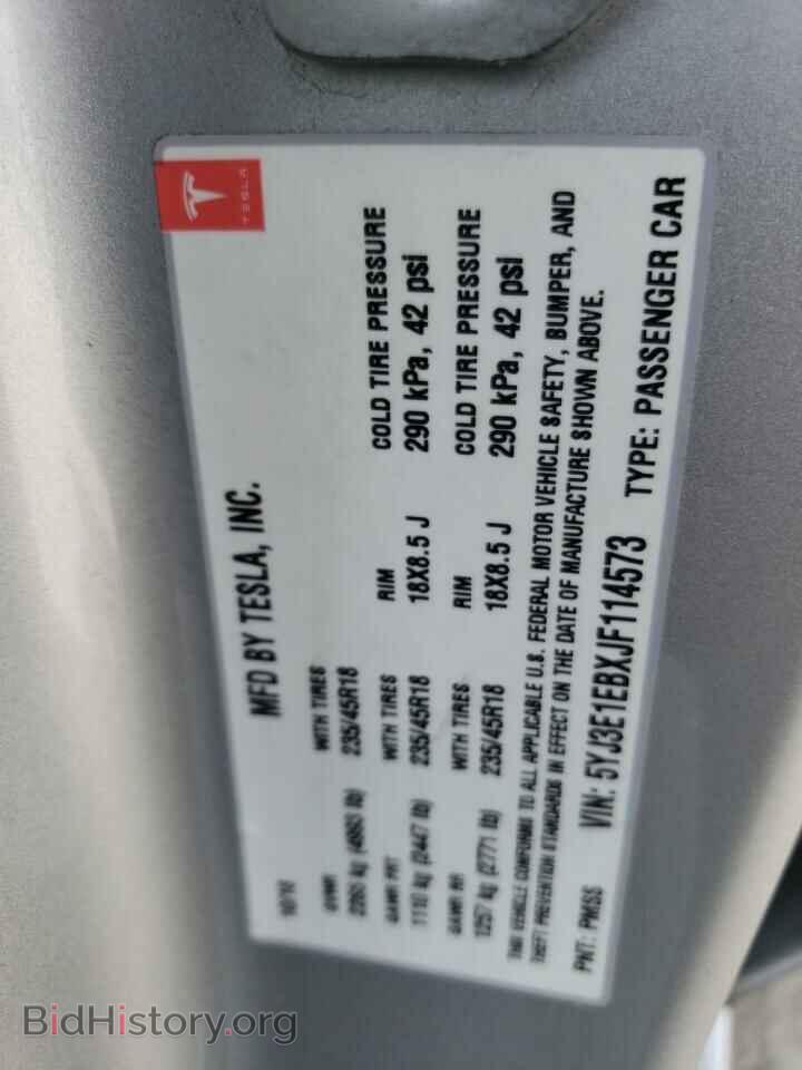 2018 TESLA MODEL 3 - VIN: 5YJ3E1EBXJF114573 - Photo 12