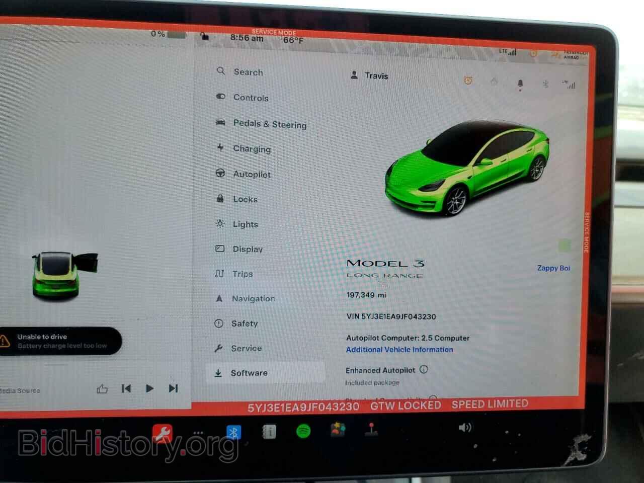 2018 TESLA MODEL 3 - VIN: 5YJ3E1EA9JF043230 - Фото 9