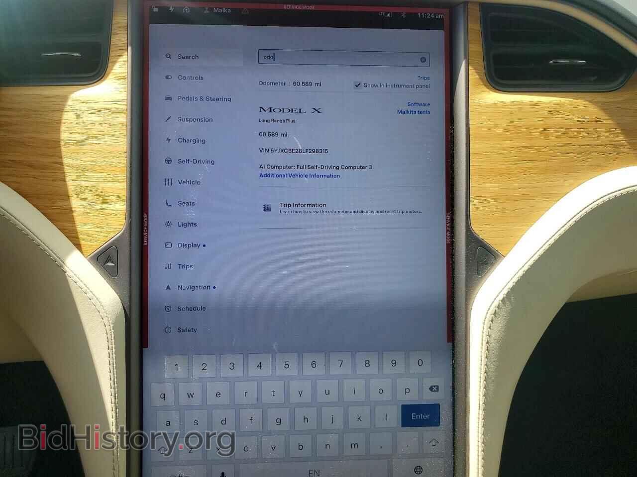 2020 TESLA MODEL X - VIN: 5YJXCBE28LF298315 - Photo 9
